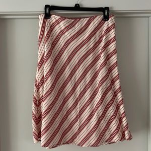 LOFT angled stripe skirt